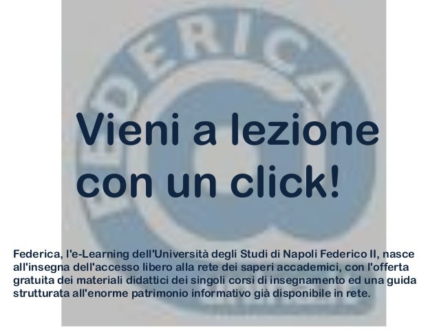 LEZIONI DA FEDERICA UNINA SCARICARE